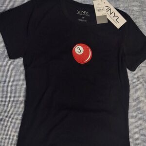 VINYL THREADS Women's Black and Red T-shirt